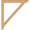 Ekena Millwork Traditional Slat Smooth Bracket w/ Offset Brace, Western Red Cedar, 5 1/2"W x 40"D x 44"H BKT0604X40X44TRA06SWR - alternate 3